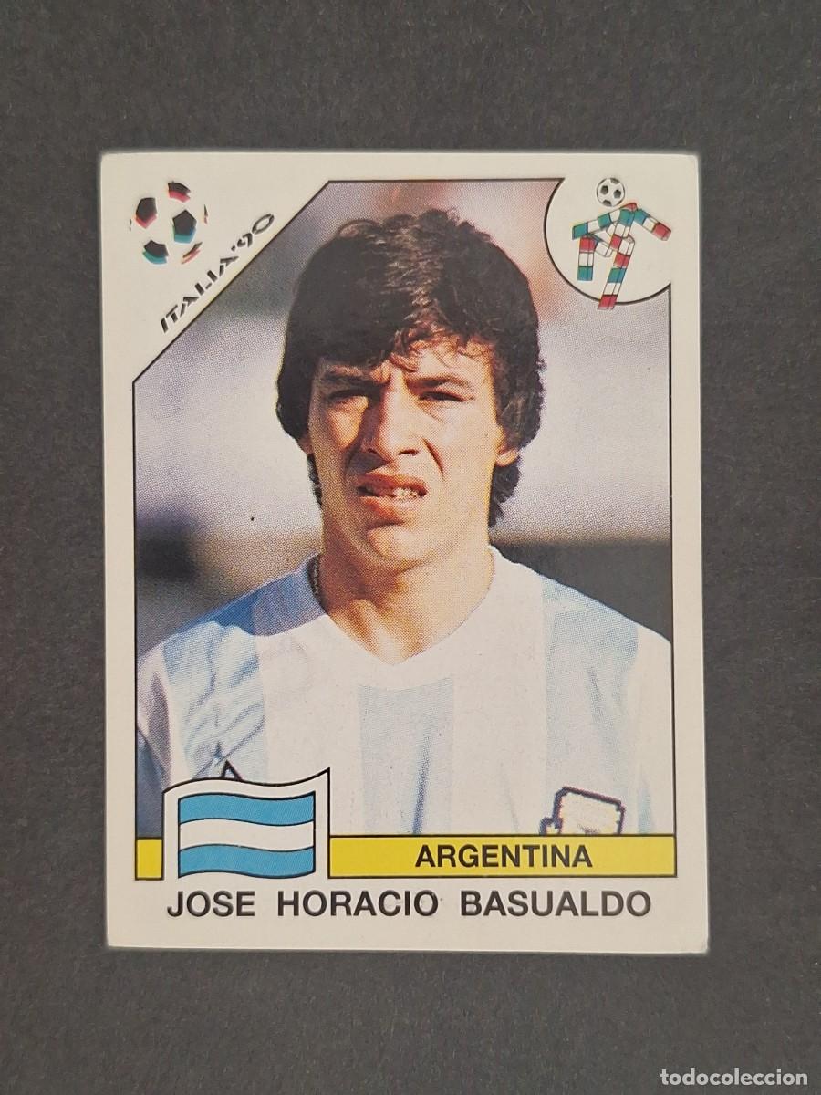 Football Stickers: L3 J. HORACIO BASUALDO SELECCION ARGENTINA 126 MUNDIAL ITALIA 90 1990 PANINI NUNCA PEGADO SIN PEGAR