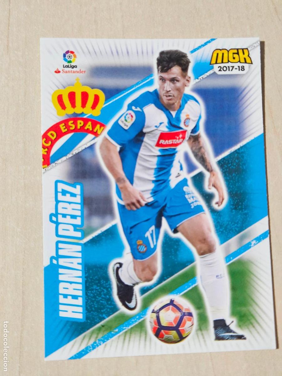 Figurine di Calcio: CROMO N&ordm; 230 HERNAN PEREZ - MEGACRACKS 2017 18 - ESPANYOL