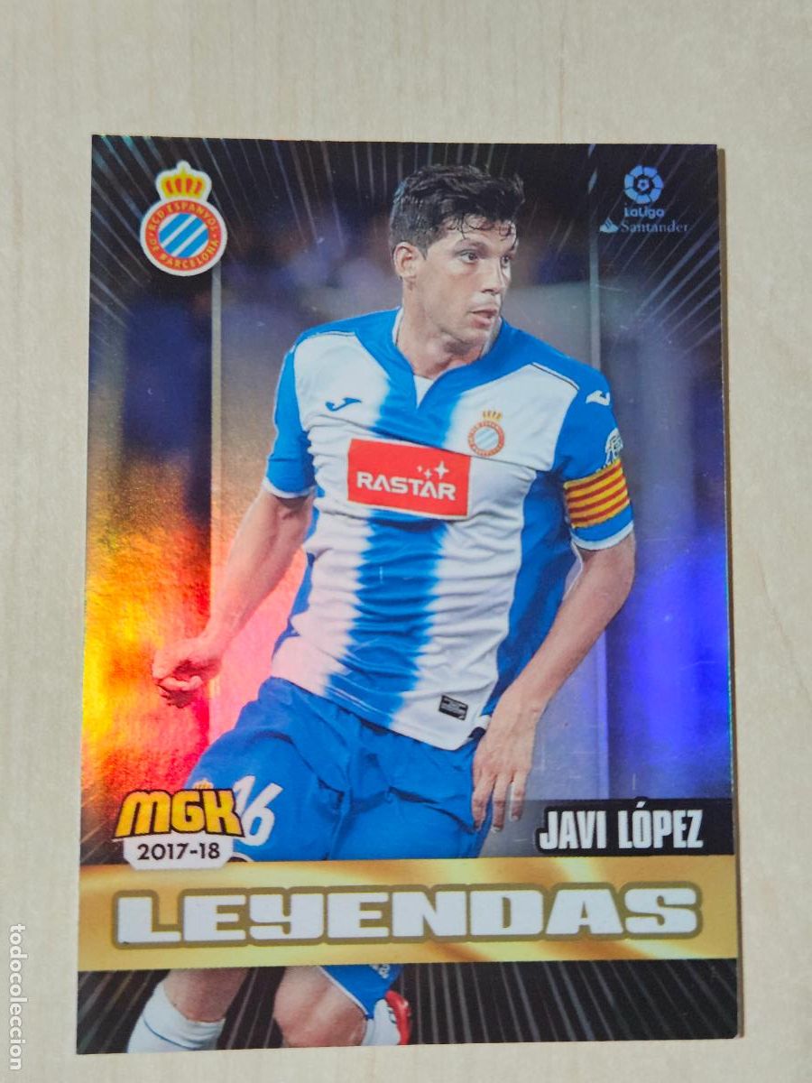Figurine di Calcio: CROMO N&ordm; 240 JAVI LOPEZ - MEGACRACKS 2017 18 - ESPANYOL - LEYENDAS