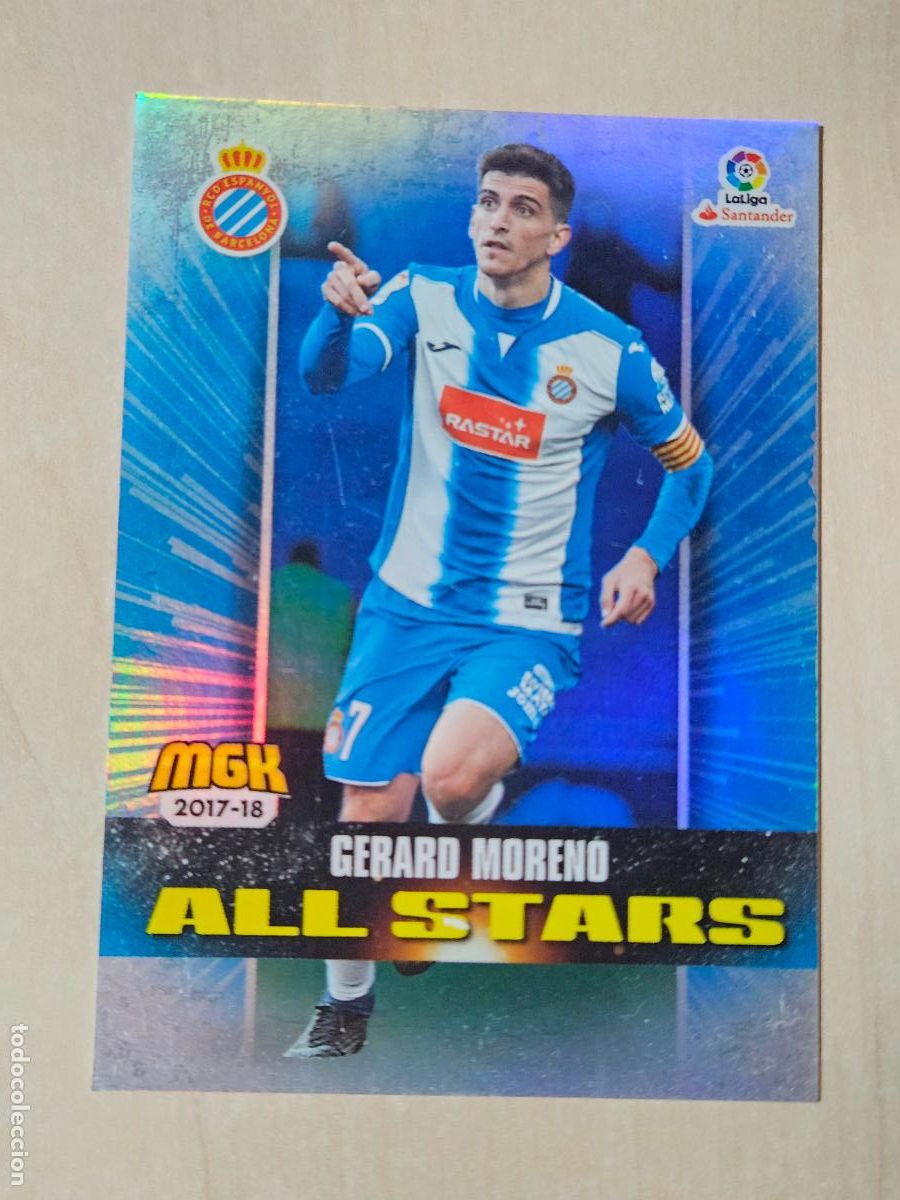 Cromos de f&uacute;tbol: CROMO N&ordm; 242 GERARD MORENO - MEGACRACKS 2017 18 - ESPANYOL - ALL STARS