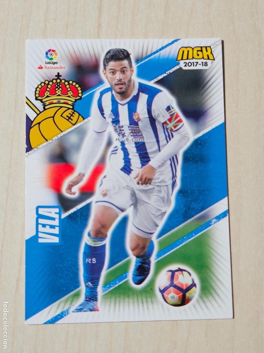 Cromos de f&uacute;tbol: CROMO N&ordm; 447 VELA - MEGACRACKS 2017 18 - REAL SOCIEDAD