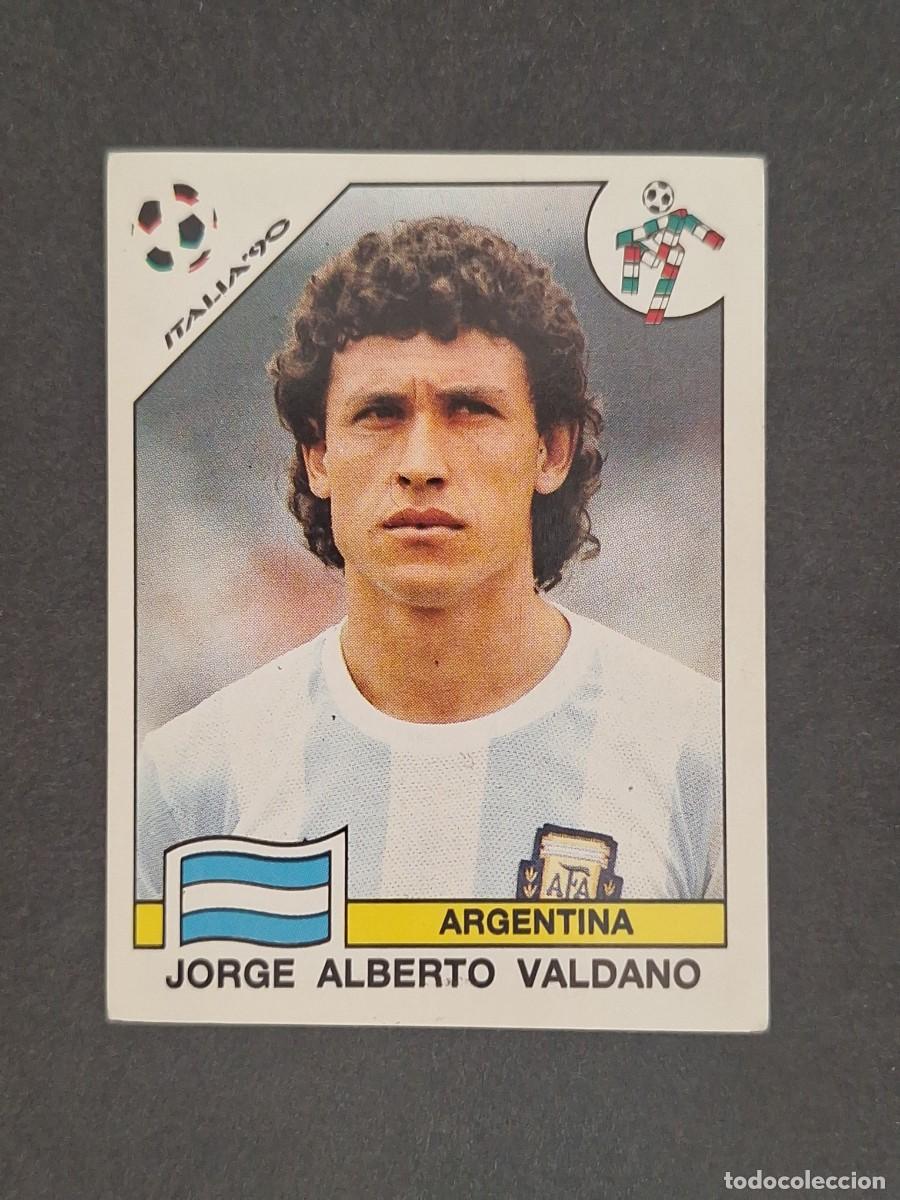 Cromos de f&uacute;tbol: L3 JORGE A. VALDANO SELECCION ARGENTINA 132 MUNDIAL ITALIA 90 1990 PANINI NUNCA PEGADO SIN PEGAR
