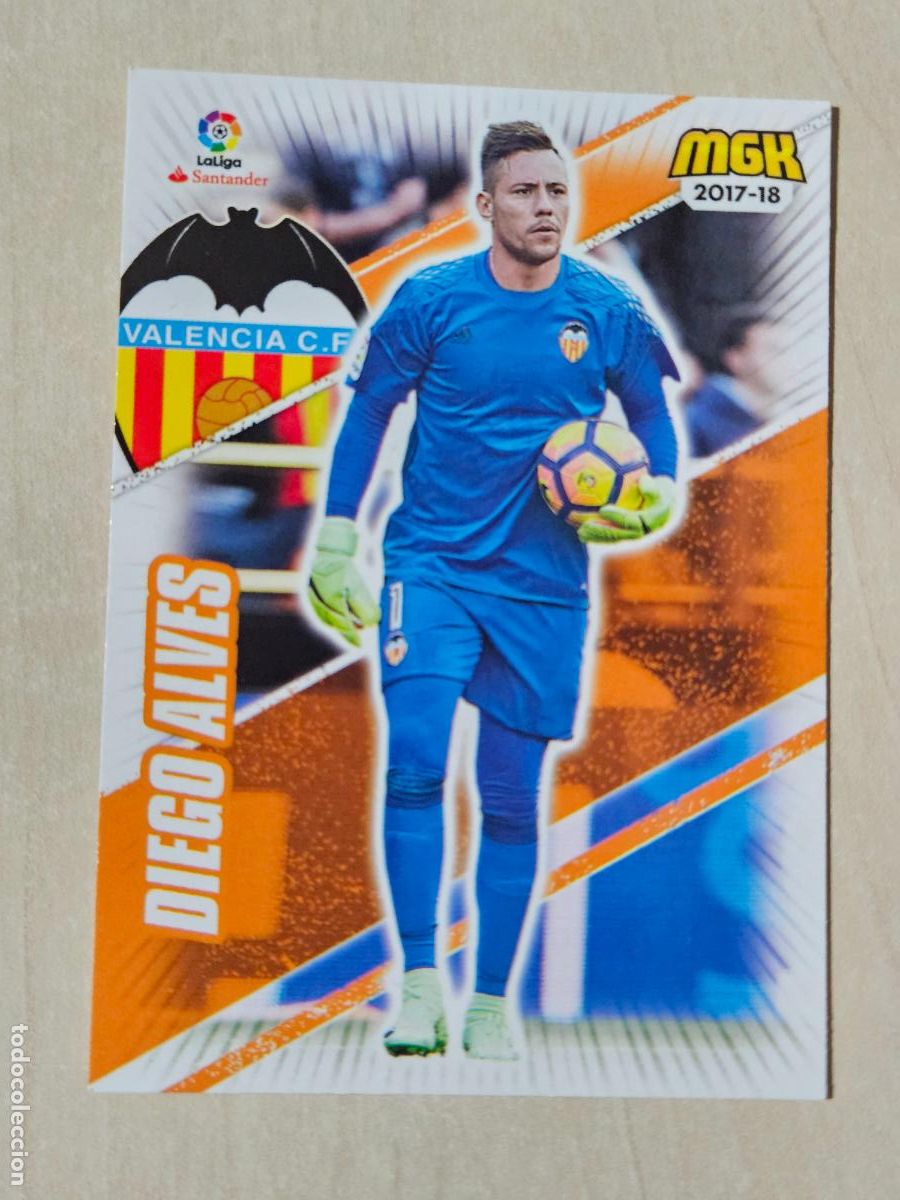 Cromos de f&uacute;tbol: CROMO N&ordm; 488 DIEGO ALVES - MEGACRACKS 2017 18 - VALENCIA