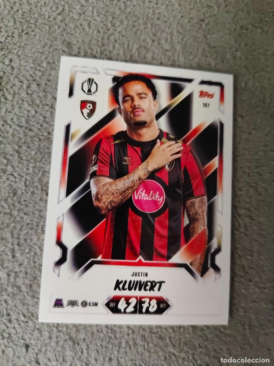 Cromos de f&uacute;tbol: 107 MATCH ATTAX 26/27 JUSTIN KLUIVERT AFC BOURNEMOUTH BASE CARD 2026 2027 TOPPS UCC AAU