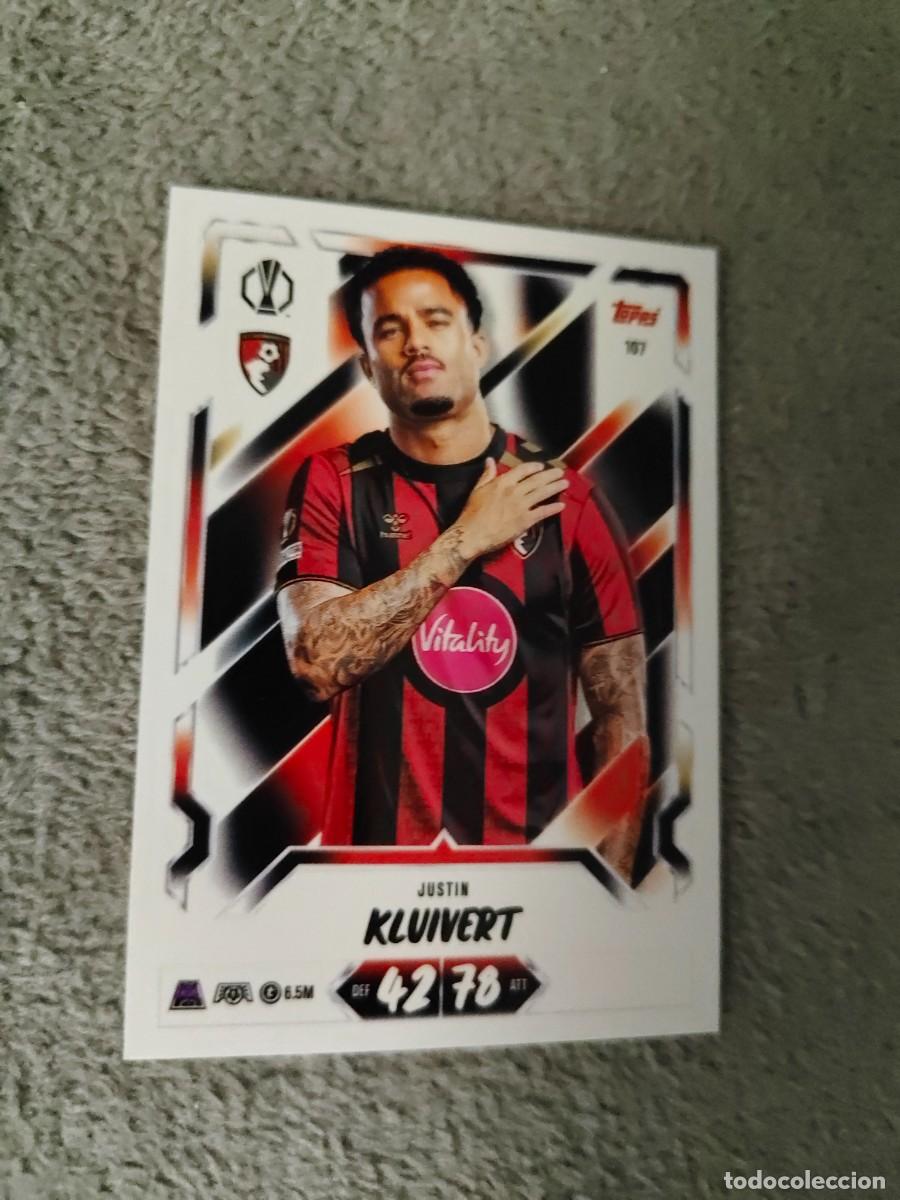 Cromos de f&uacute;tbol: 107 MATCH ATTAX 26/27 JUSTIN KLUIVERT AFC BOURNEMOUTH BASE CARD 2026 2027 TOPPS UCC AAU