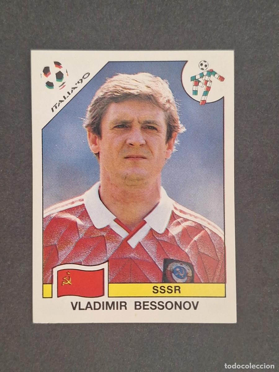Cromos de f&uacute;tbol: L3 VLADIMIR BESSONOV SELECCION SSSR 137 MUNDIAL ITALIA 90 1990 PANINI NUNCA PEGADO SIN PEGAR