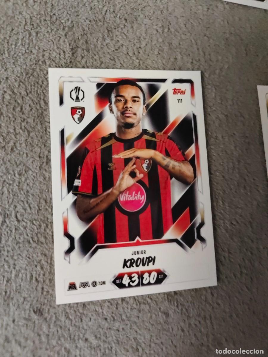 Cromos de f&uacute;tbol: 111 MATCH ATTAX 26/27 JUNIOR KROUPI AFC BOURNEMOUTH BASE CARD 2026 2027 TOPPS UCC AAU