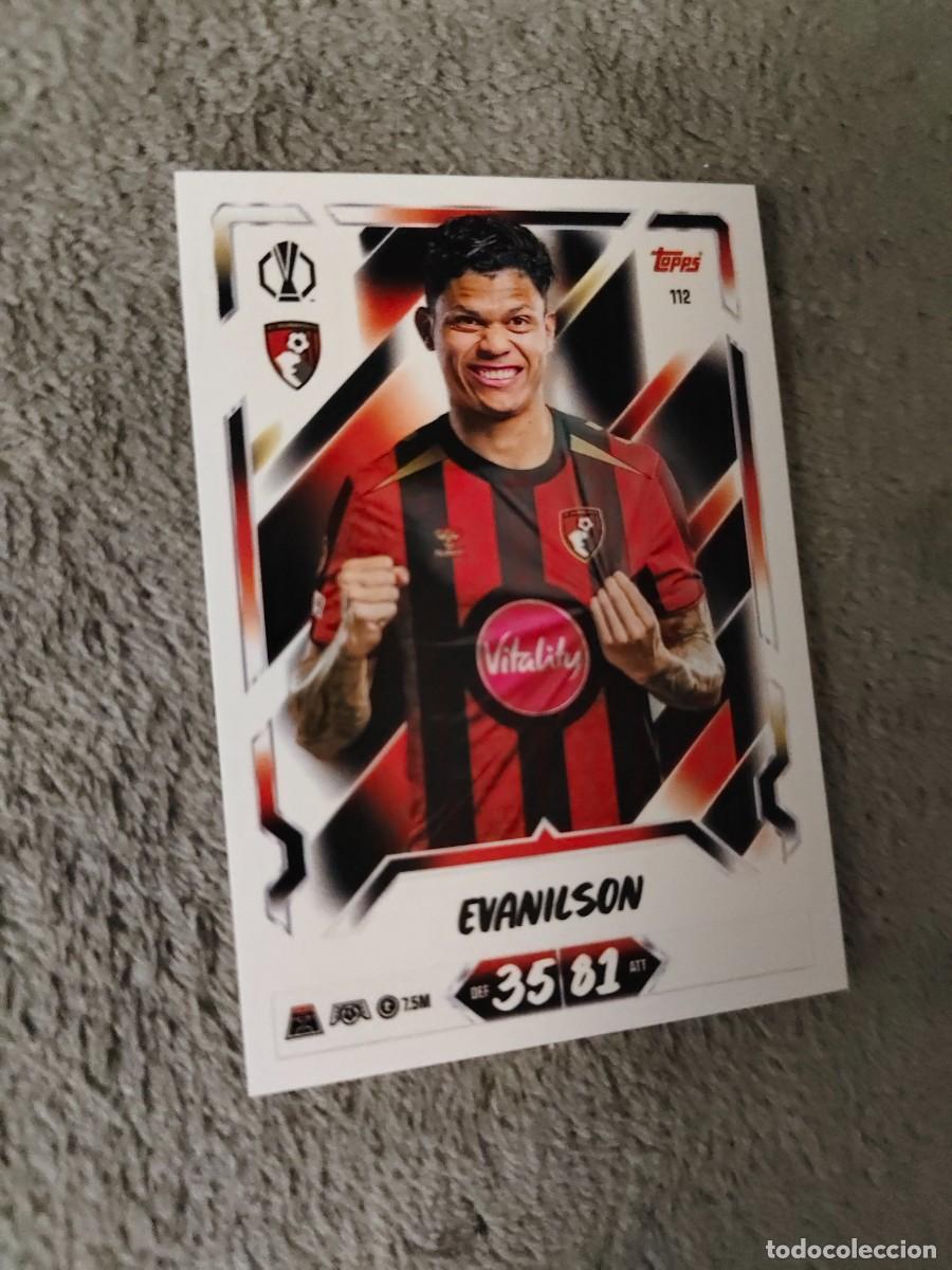 Cromos de f&uacute;tbol: 112 MATCH ATTAX 26/27 EVANILSON AFC BOURNEMOUTH BASE CARD 2026 2027 TOPPS UCC AAU