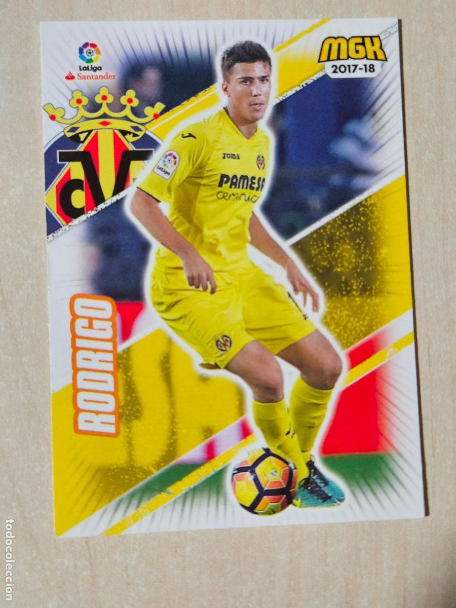 Cromos de f&uacute;tbol: ROOKIE CROMO N&ordm; 524 RODRIGO - MEGACRACKS 2017 18 - VILLARREAL