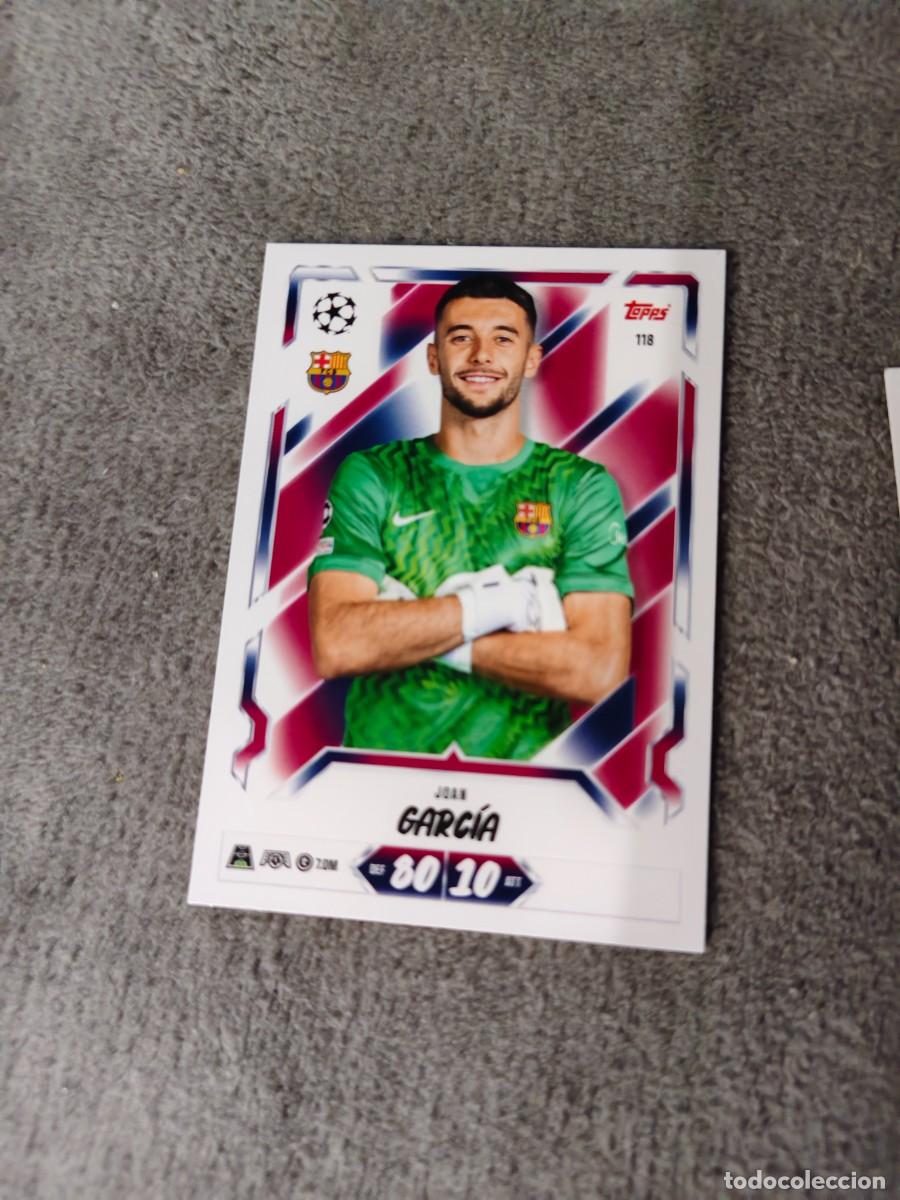 Cromos de f&uacute;tbol: 118 MATCH ATTAX 26/27 JOAN GARC&Iacute;A BARCELONA BASE CARD 2026 2027 TOPPS UCC AAU