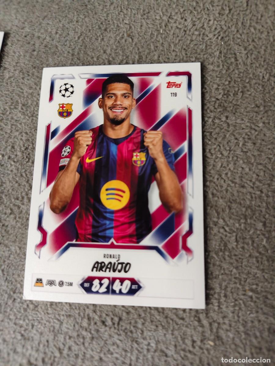 Cromos de f&uacute;tbol: 119 MATCH ATTAX 26/27 RONALD ARA&Uacute;JO BARCELONA BASE CARD 2026 2027 TOPPS UCC AAU
