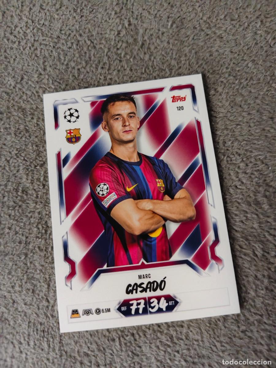 Cromos de f&uacute;tbol: 120 MATCH ATTAX 26/27 MARC CASAD&Oacute; BARCELONA BASE CARD 2026 2027 TOPPS UCC AAU