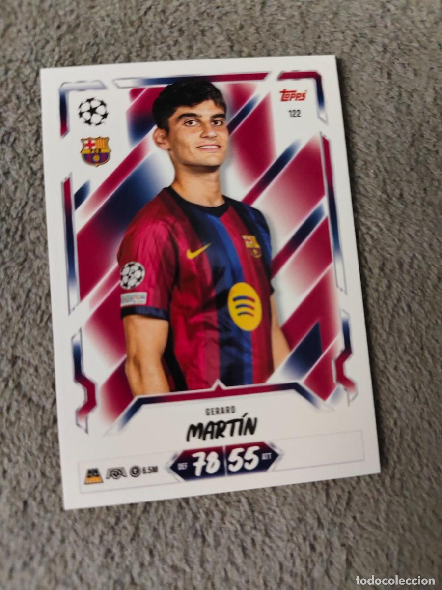 Cromos de f&uacute;tbol: 122 MATCH ATTAX 26/27 GERARD MART&Iacute;N BARCELONA BASE CARD 2026 2027 TOPPS UCC AAU