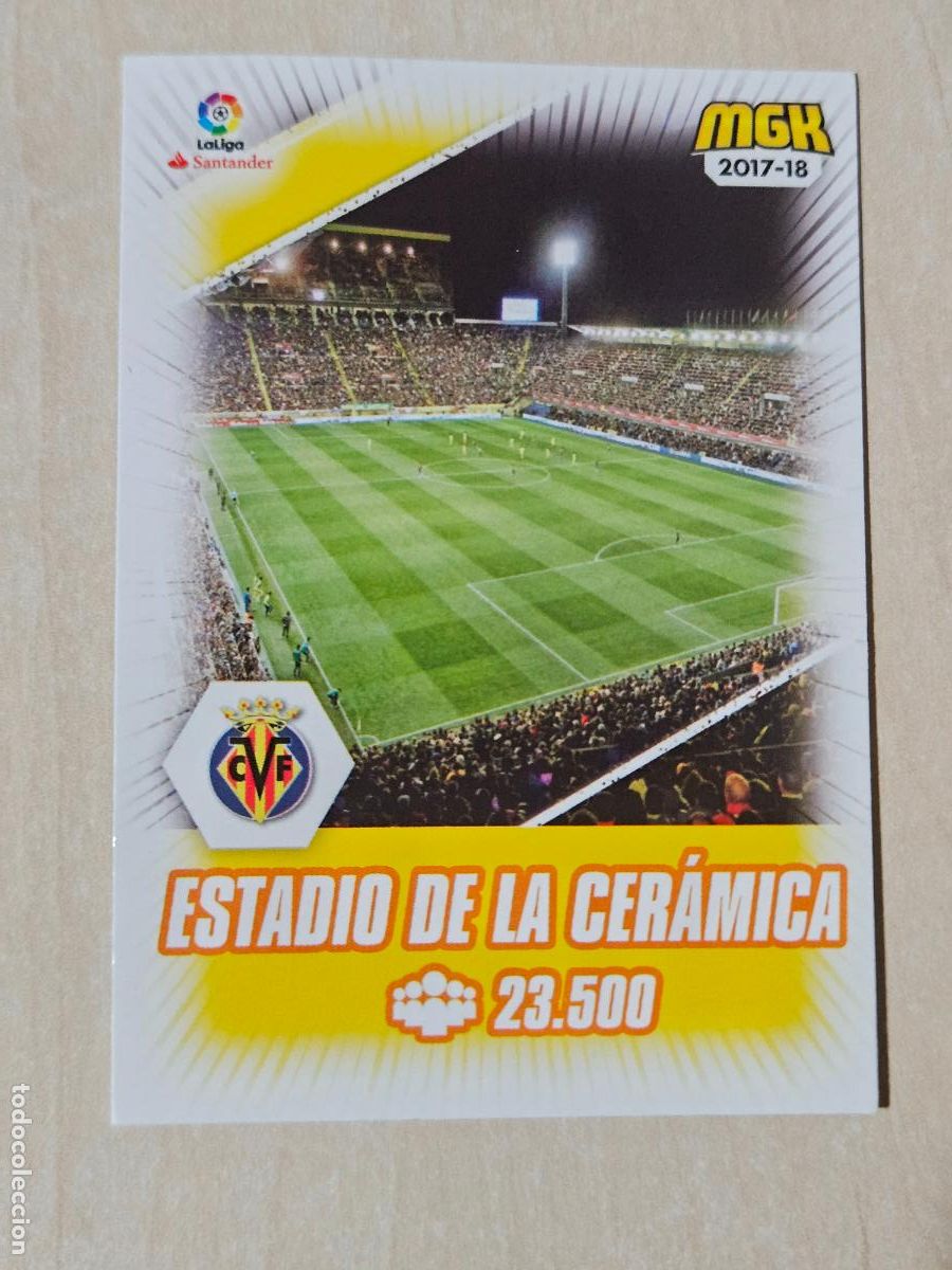 Cromos de f&uacute;tbol: CROMO N&ordm; 535 ESTADIO - MEGACRACKS 2017 18 - VILLARREAL