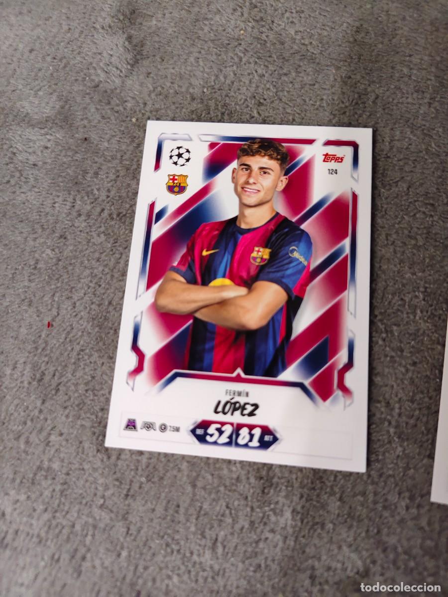 Cromos de f&uacute;tbol: 124 MATCH ATTAX 26/27 FERM&Iacute;N L&Oacute;PEZ BARCELONA BASE CARD 2026 2027 TOPPS UCC AAU