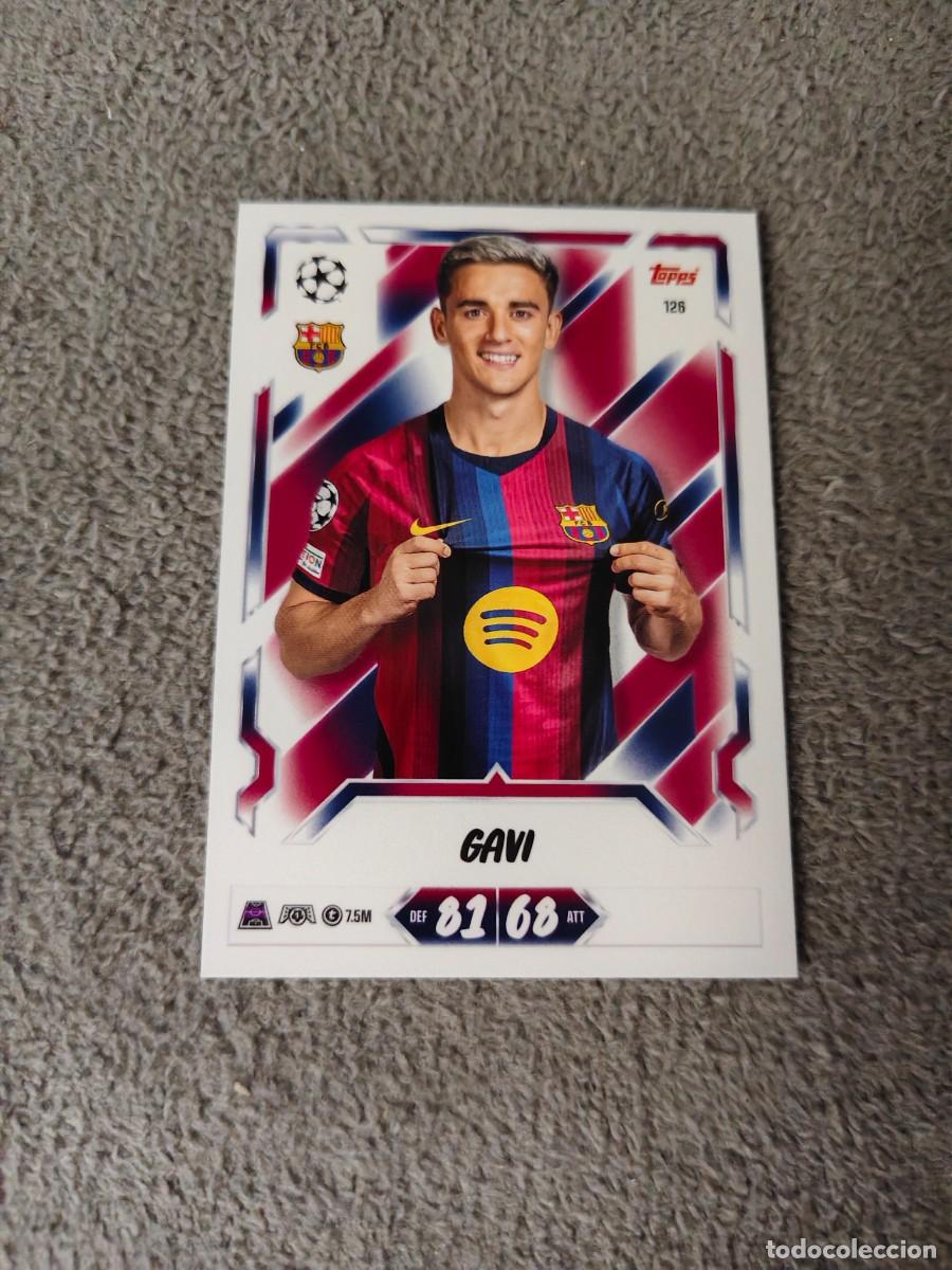 Cromos de f&uacute;tbol: 126 MATCH ATTAX 26/27 GAVI BARCELONA BASE CARD 2026 2027 TOPPS UCC AAU