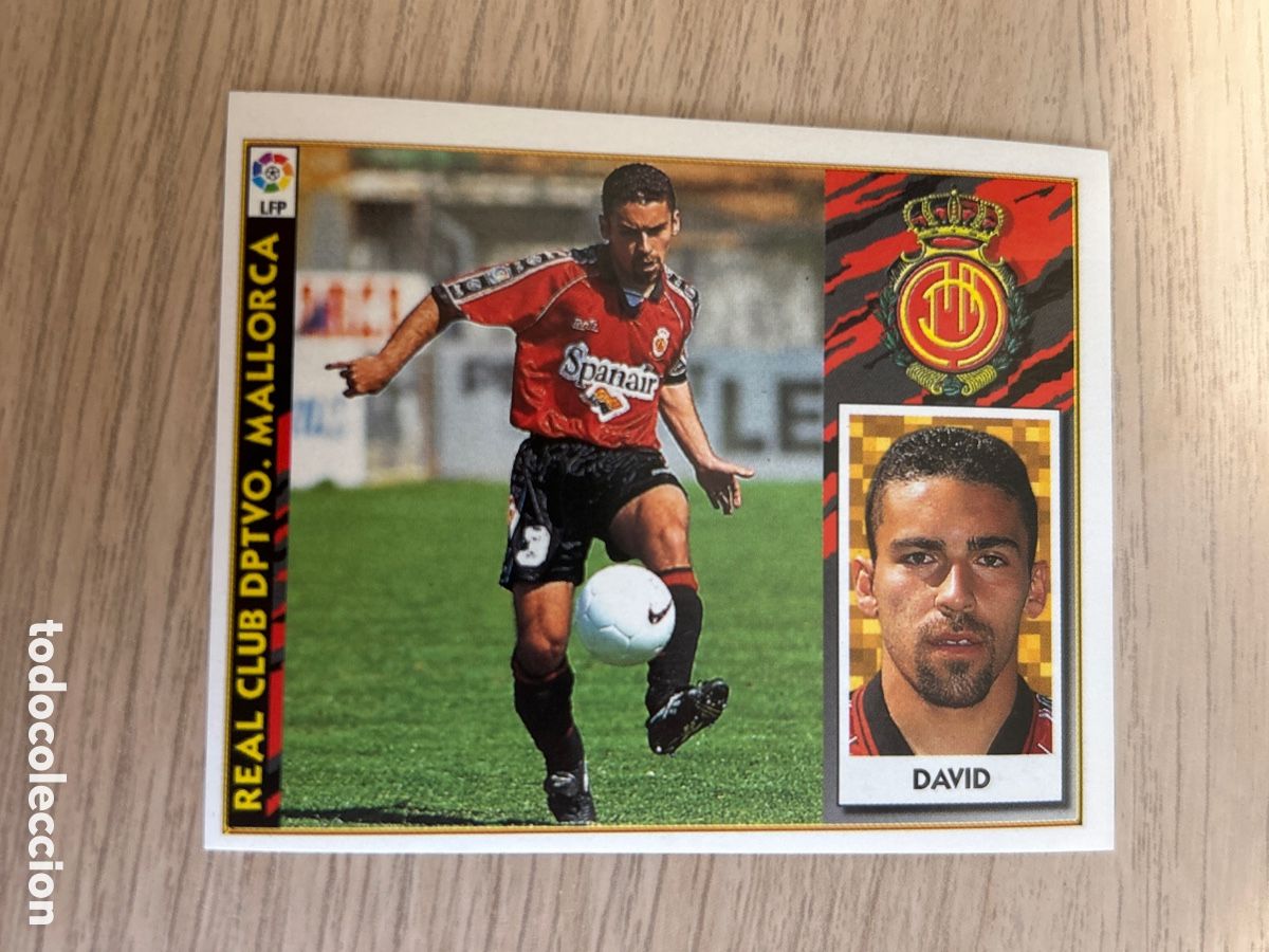 Figurine di Calcio: DAVID MALLORCA LIGA ESTE 1997 1998 97 98 NUNCA PEGADO SIN PEGAR
