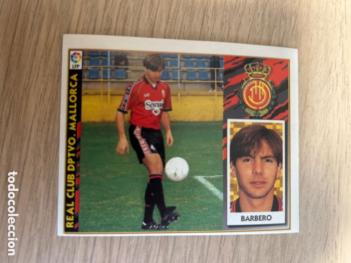 Cromos de f&uacute;tbol: BARBERO MALLORCA LIGA ESTE 1997 1998 97 98 NUNCA PEGADO SIN PEGAR