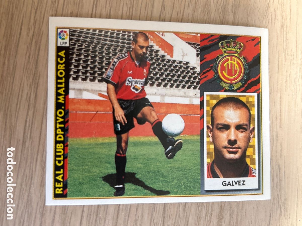 Cromos de f&uacute;tbol: GALVEZ MALLORCA LIGA ESTE 1997 1998 97 98 NUNCA PEGADO SIN PEGAR