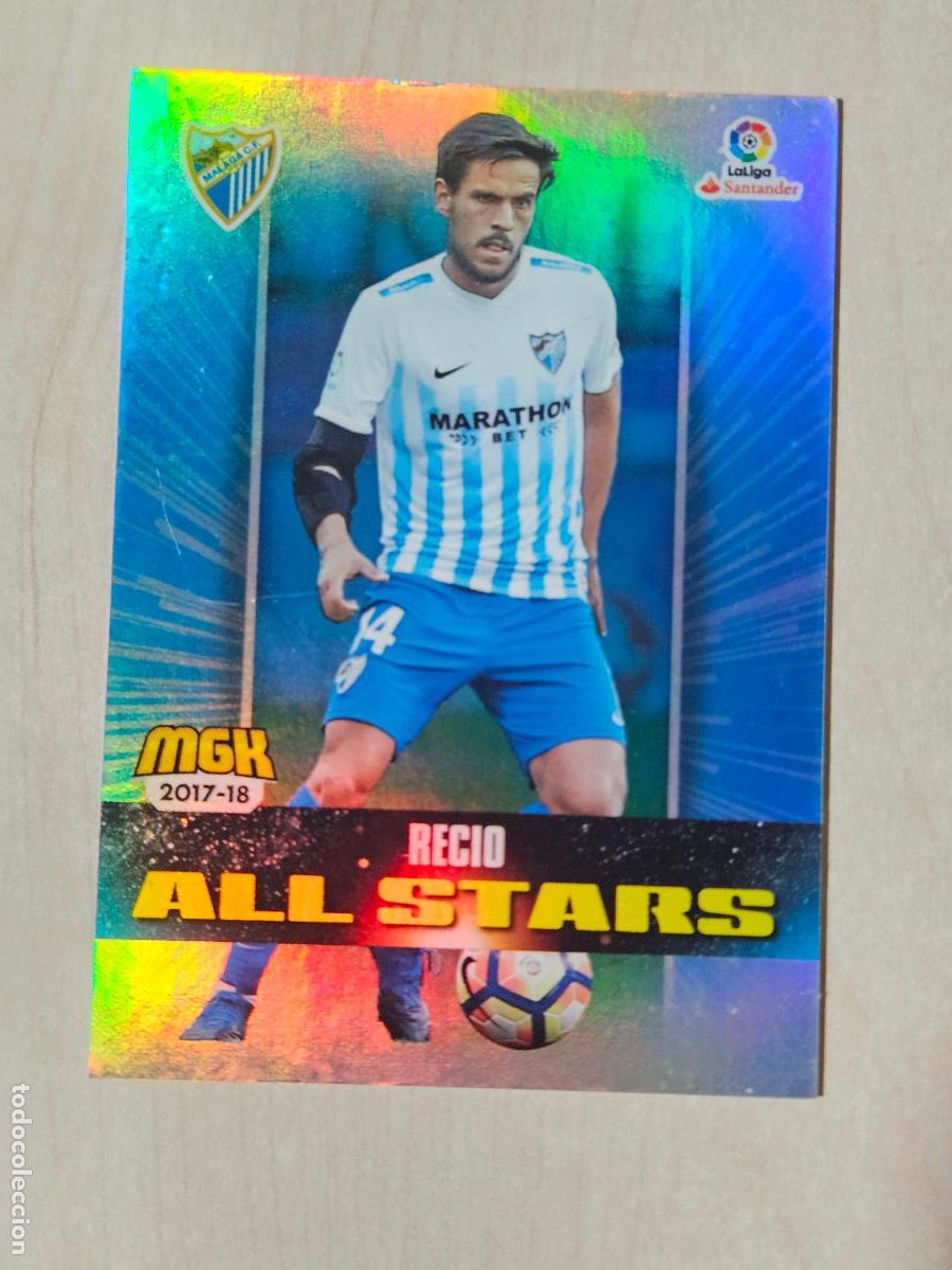 Fu&szlig;ball-Sticker: CROMO N&ordm; 431 RECIO - MEGACRACKS 2017 18 - MALAGA - ALL STARS