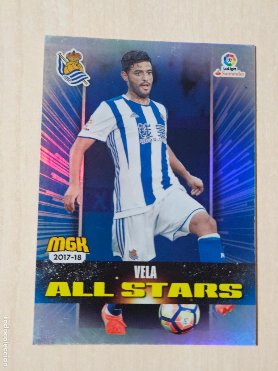 Fu&szlig;ball-Sticker: CROMO N&ordm; 458 VELA - MEGACRACKS 2017 18 - REAL SOCIEDAD - ALL STARS