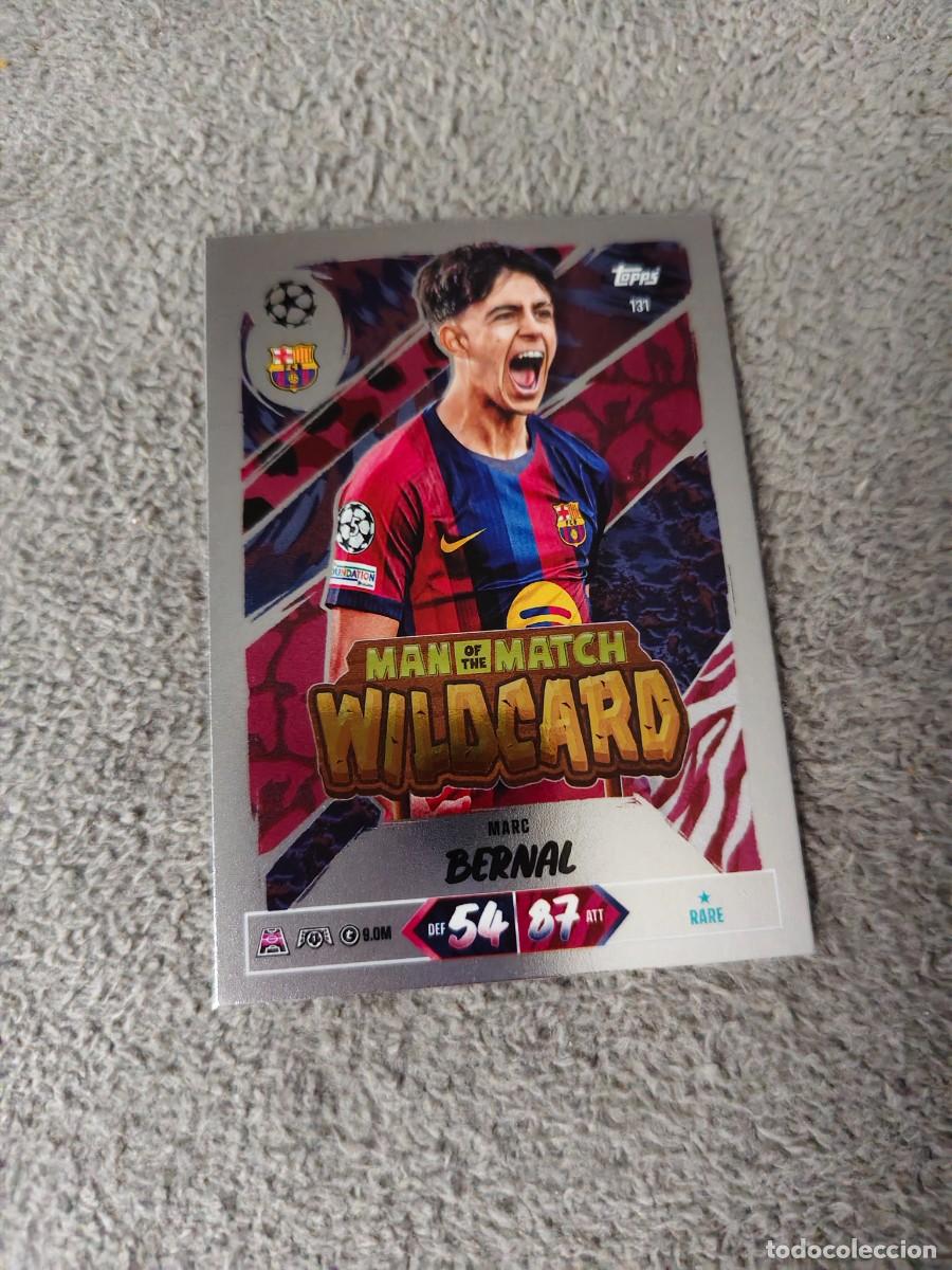 Fu&szlig;ball-Sticker: 131 MATCH ATTAX 26/27 MARC BERNAL BARCELONA MAN OF THE WILDCARD 2026 2027 TOPPS UCC AAU