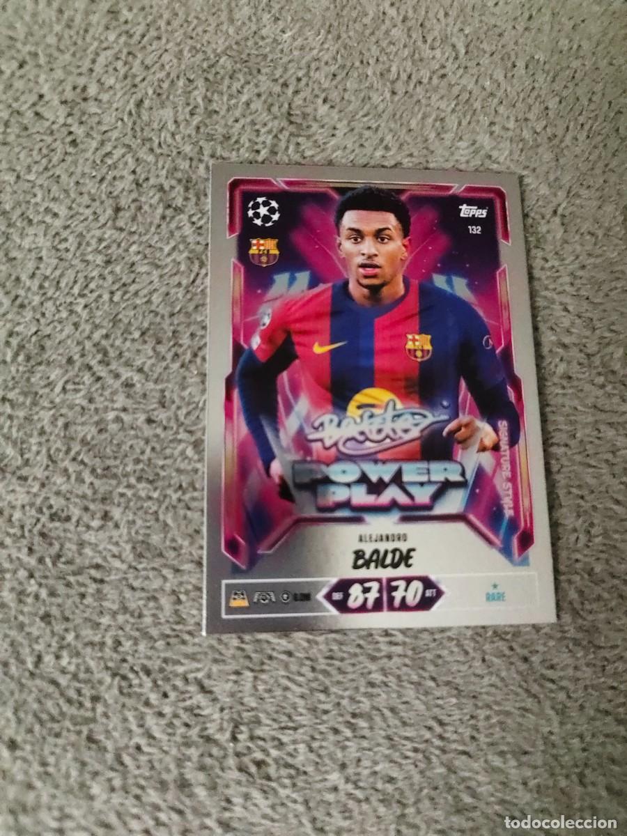 Fu&szlig;ball-Sticker: 132 MATCH ATTAX 26/27 ALEJANDRO BALDE BARCELONA POWER PLAY SIGNATURE STYLE 2026 2027 TOPPS UCC AAU