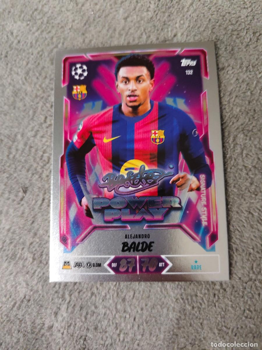 Fu&szlig;ball-Sticker: 132 MATCH ATTAX 26/27 ALEJANDRO BALDE BARCELONA POWER PLAY SIGNATURE STYLE 2026 2027 TOPPS UCC AAU