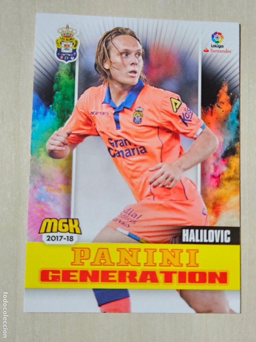 Fu&szlig;ball-Sticker: CROMO N&ordm; 324 HALILOVIC - MEGACRACKS 2017 18 - LAS PALMAS - PANINI GENERATION