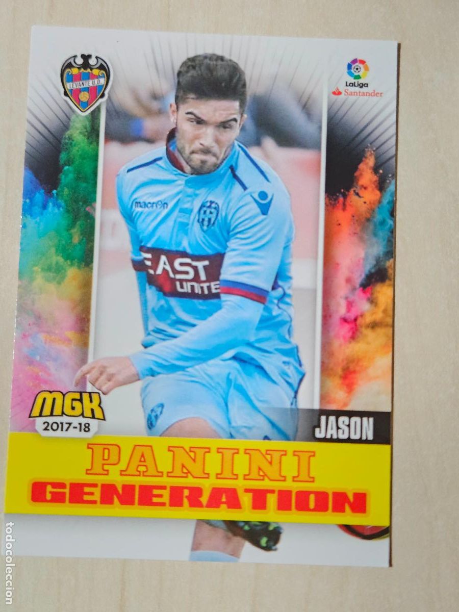Fu&szlig;ball-Sticker: CROMO N&ordm; 378 JASON - MEGACRACKS 2017 18 - LEVANTE - PANINI GENERATION
