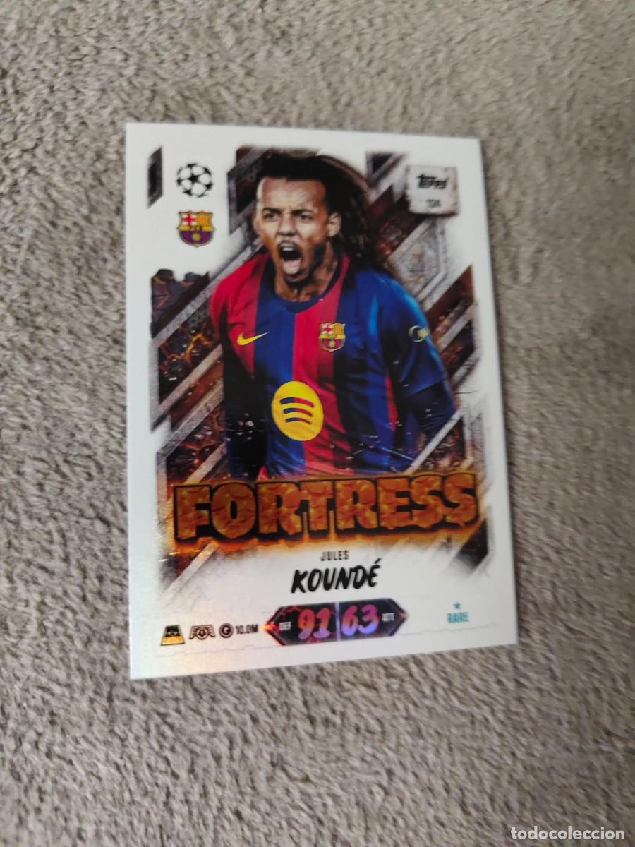 Fu&szlig;ball-Sticker: 134 MATCH ATTAX 26/27 JULES KOUND&Eacute; BARCELONA FORTRESS 2026 2027 TOPPS UCC AAU