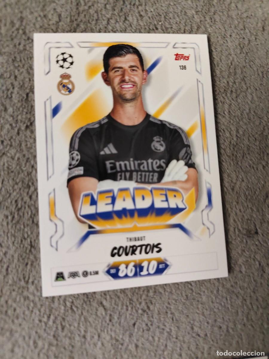 Cromos de f&uacute;tbol: 136 MATCH ATTAX 26/27 THIBAUT COURTOIS REAL MADRID CF LEADER 2026 2027 TOPPS UCC AAU