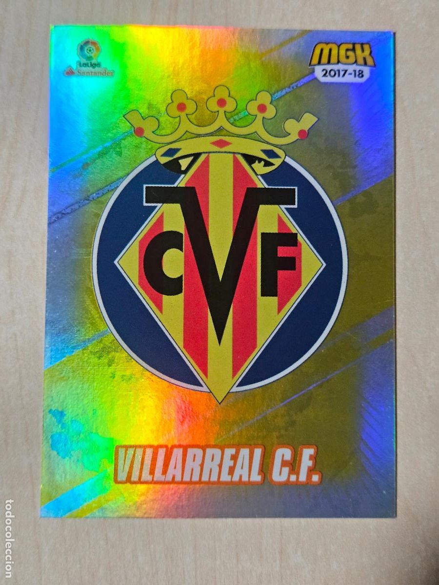 Cromos de f&uacute;tbol: CROMO N&ordm; 514 ESCUDO - MEGACRACKS 2017 18 - VILLARREAL