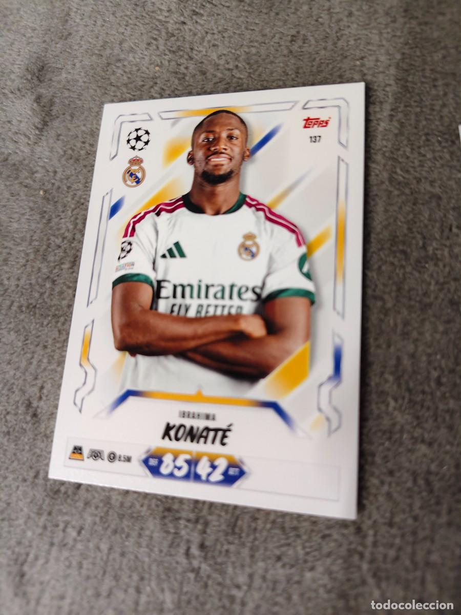 Cartes &agrave; collectionner de Football: 137 MATCH ATTAX 26/27 IBRAHIMA KONAT&Eacute; REAL MADRID CF BASE CARD 2026 2027 TOPPS UCC AAU
