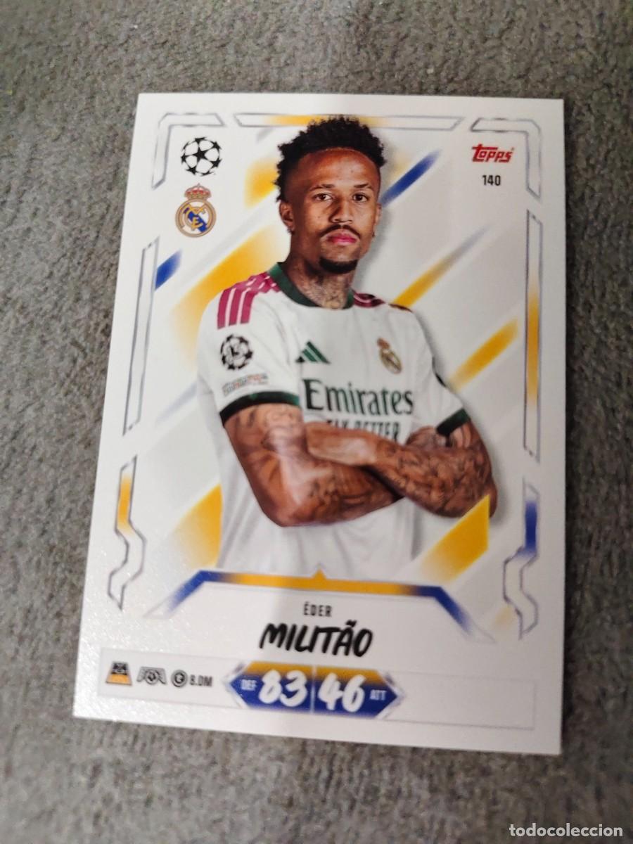 Cartes &agrave; collectionner de Football: 140 MATCH ATTAX 26/27 &Eacute;DER MILIT&Atilde;O REAL MADRID CF BASE CARD 2026 2027 TOPPS UCC AAU