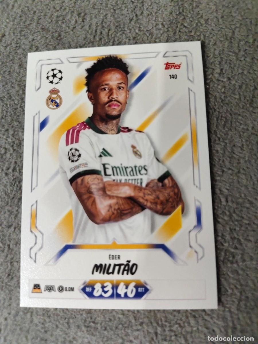 Cartes &agrave; collectionner de Football: 140 MATCH ATTAX 26/27 &Eacute;DER MILIT&Atilde;O REAL MADRID CF BASE CARD 2026 2027 TOPPS UCC AAU