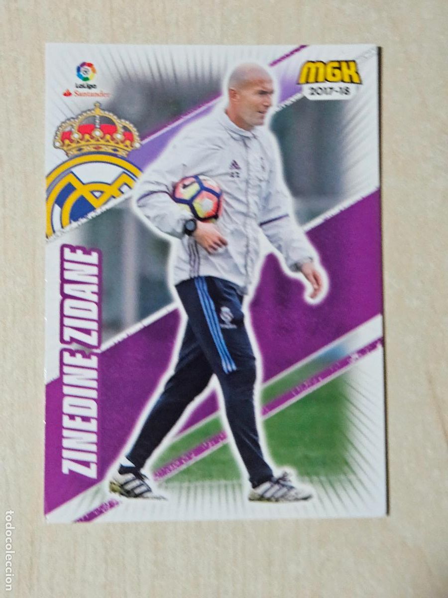 Cromos de f&uacute;tbol: CROMO N&ordm; 401 ZINEDINE ZIDANE - MEGACRACKS 2017 18 - REAL MADRID