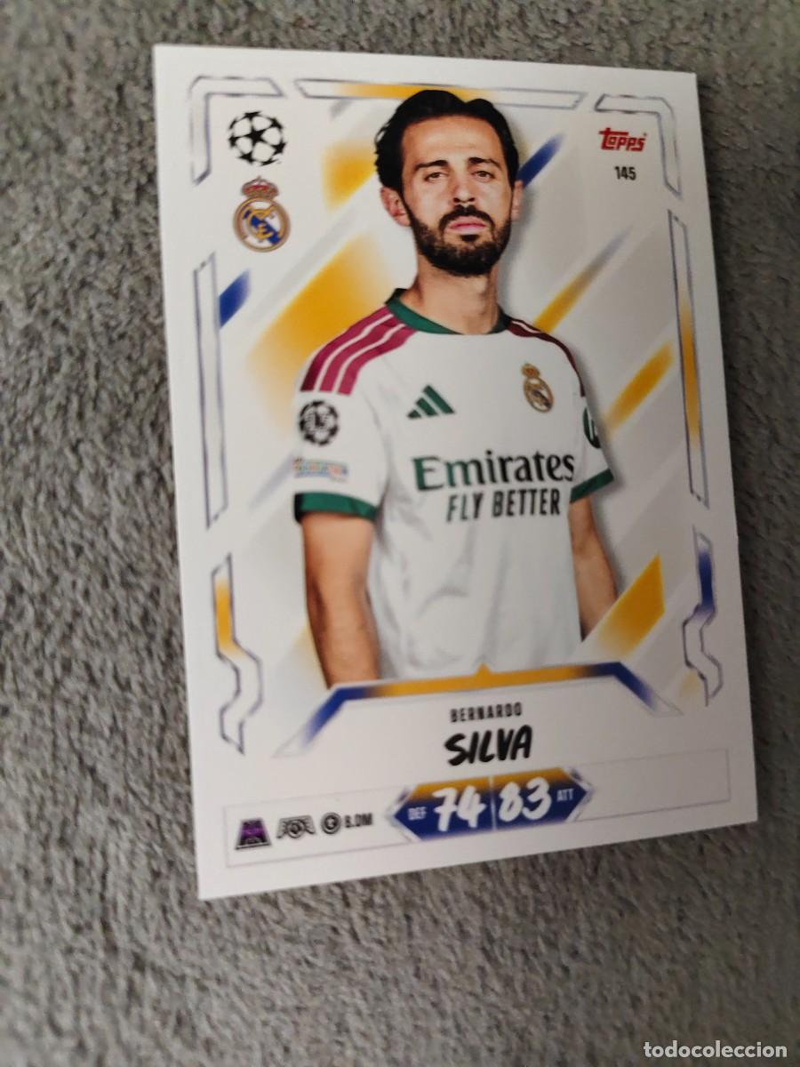 Cromos de f&uacute;tbol: 145 MATCH ATTAX 26/27 BERNARDO SILVA REAL MADRID CF BASE CARD 2026 2027 TOPPS UCC AAU