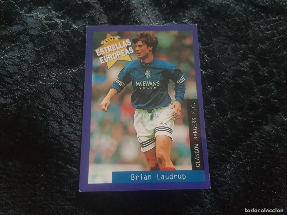 Cromos de f&uacute;tbol: Cromo 27 Brian Laudrup (Glasgow Rangers) Estrellas Europeas 1996 (Panini)