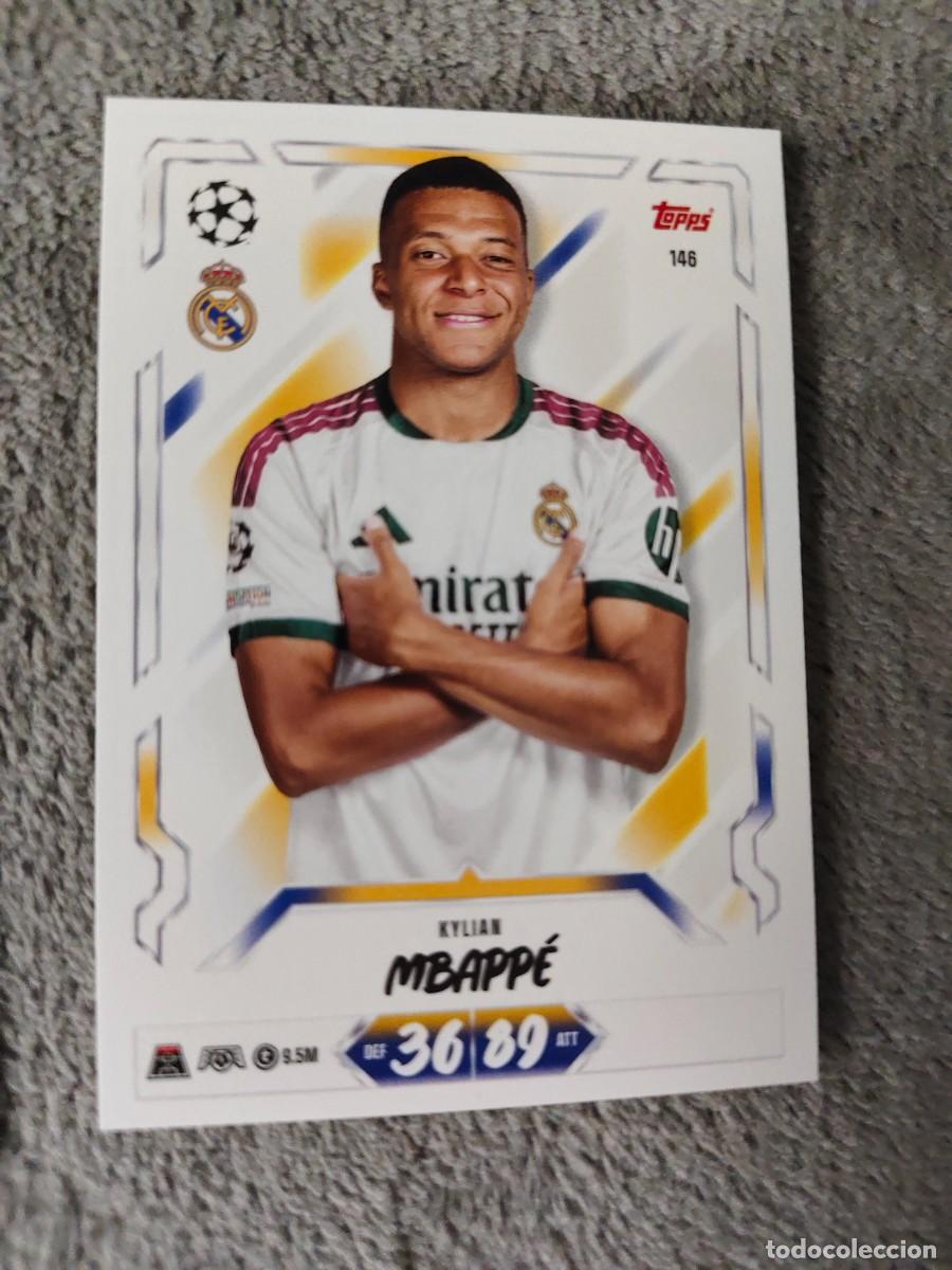 Cromos de f&uacute;tbol: 146 MATCH ATTAX 26/27 KYLIAN MBAPP&Eacute; REAL MADRID CF BASE CARD 2026 2027 TOPPS UCC AAU