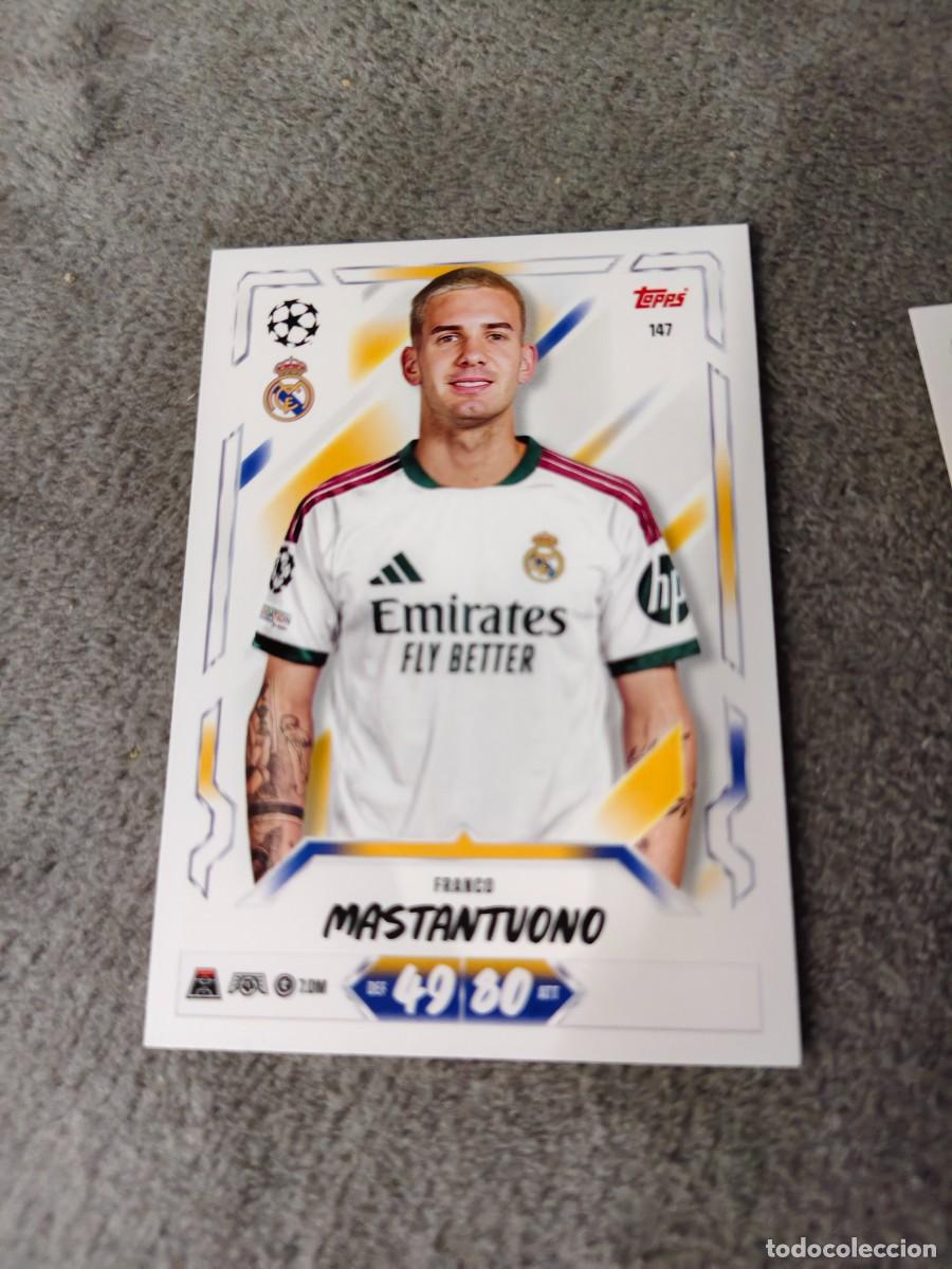 Cromos de f&uacute;tbol: 147 MATCH ATTAX 26/27 FRANCO MASTANTUONO REAL MADRID CF BASE CARD 2026 2027 TOPPS UCC AAU