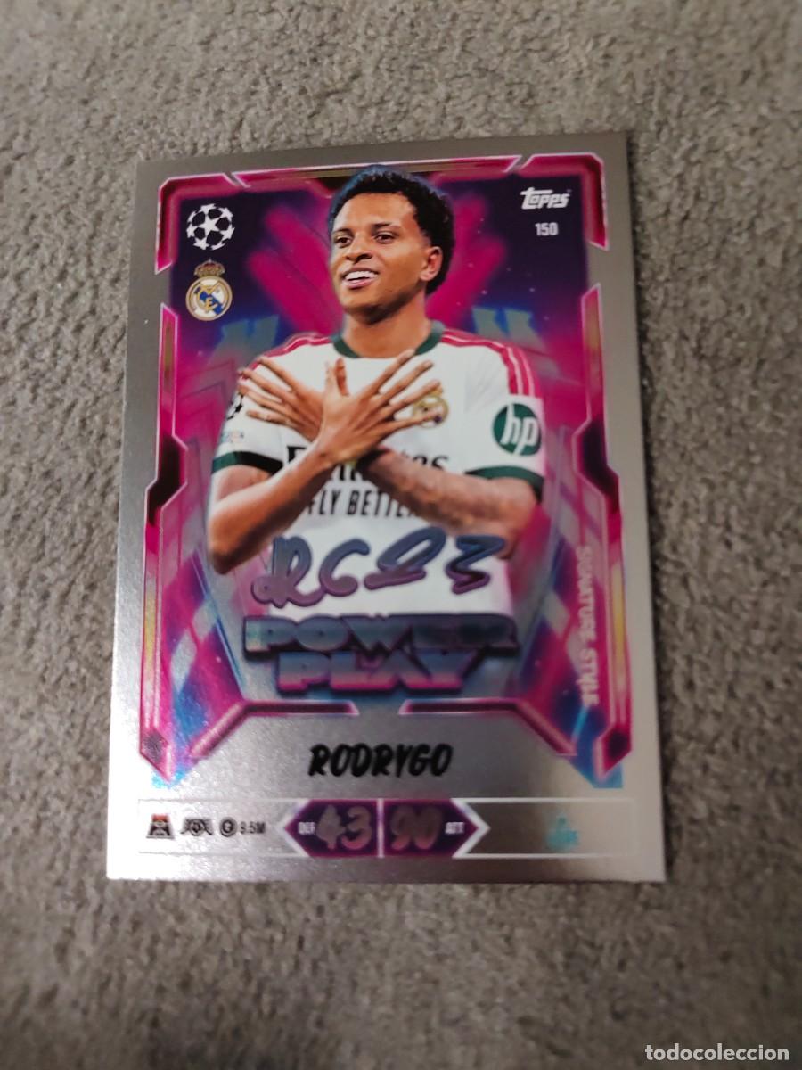 Cromos de f&uacute;tbol: 150 MATCH ATTAX 26/27 RODRYGO REAL MADRID CF POWER PLAY SIGNATURE STYLE 2026 2027 TOPPS UCC AAU