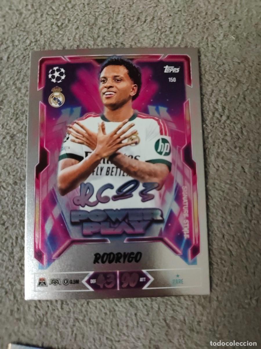 Cromos de f&uacute;tbol: 150 MATCH ATTAX 26/27 RODRYGO REAL MADRID CF POWER PLAY SIGNATURE STYLE 2026 2027 TOPPS UCC AAU