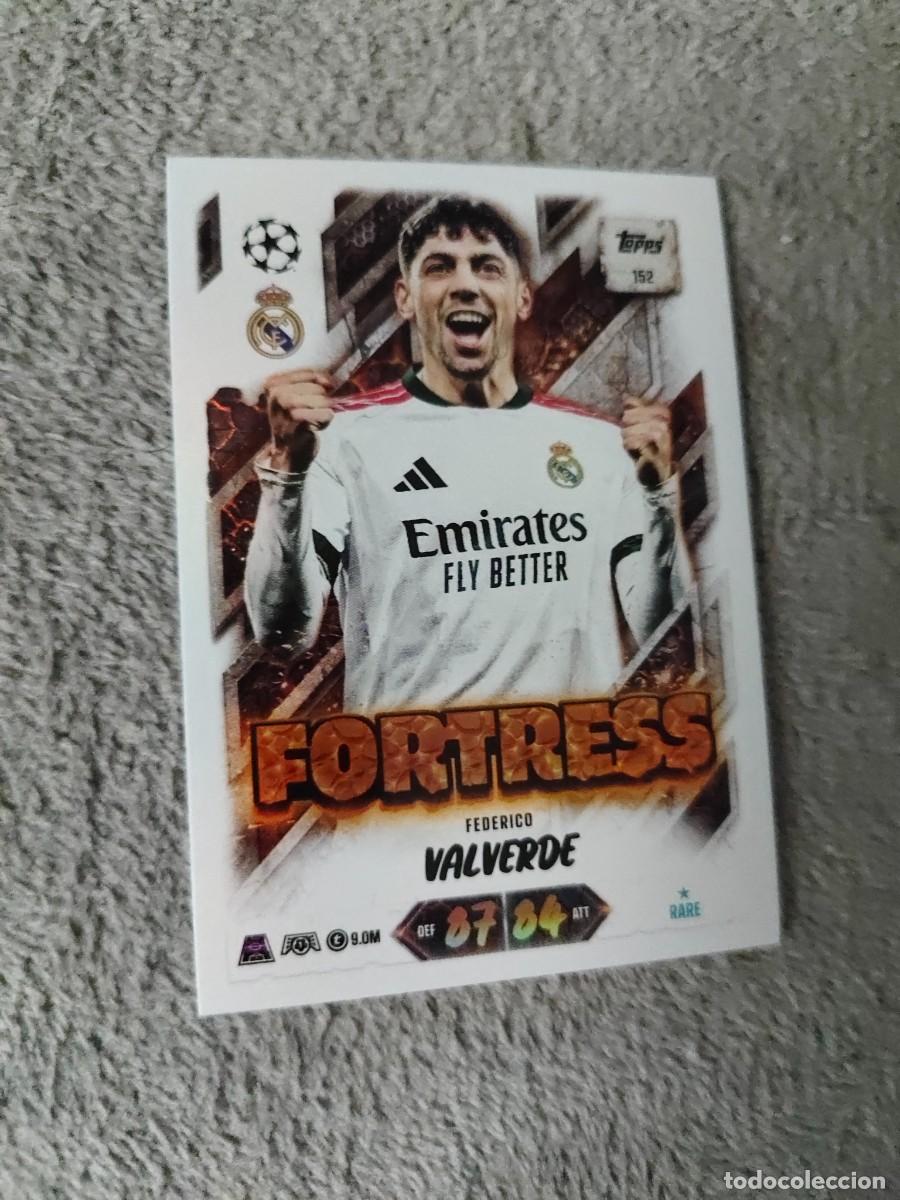 Cromos de f&uacute;tbol: 152 MATCH ATTAX 26/27 FEDERICO VALVERDE REAL MADRID CF FORTRESS 2026 2027 TOPPS UCC AAU