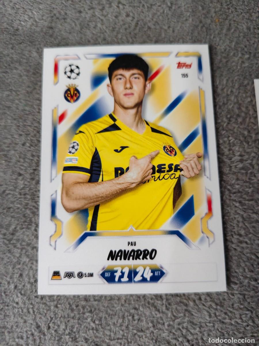 Fu&szlig;ball-Sticker: 155 MATCH ATTAX 26/27 PAU NAVARRO VILLARREAL CF BASE CARD 2026 2027 TOPPS UCC AAU