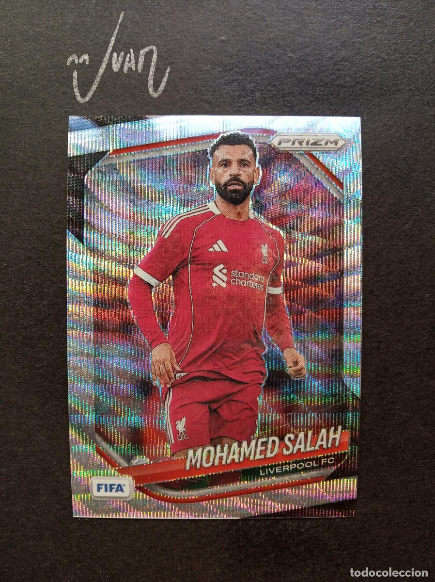 Football Stickers: 93 PARALELA WAVE MOHAMED SALAH LIVERPOOL ⚽ PANINI &reg; PRIZM FIFA CLUB WORLD CUP 2025 2026 25 26 NUEVO