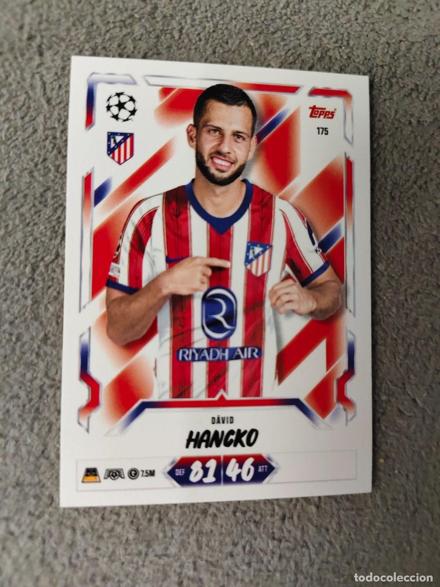 Cromos de f&uacute;tbol: 175 MATCH ATTAX 26/27 DAVID HANCKO ATL&Eacute;TICO DE MADRID BASE CARD 2026 2027 TOPPS UCC AAU