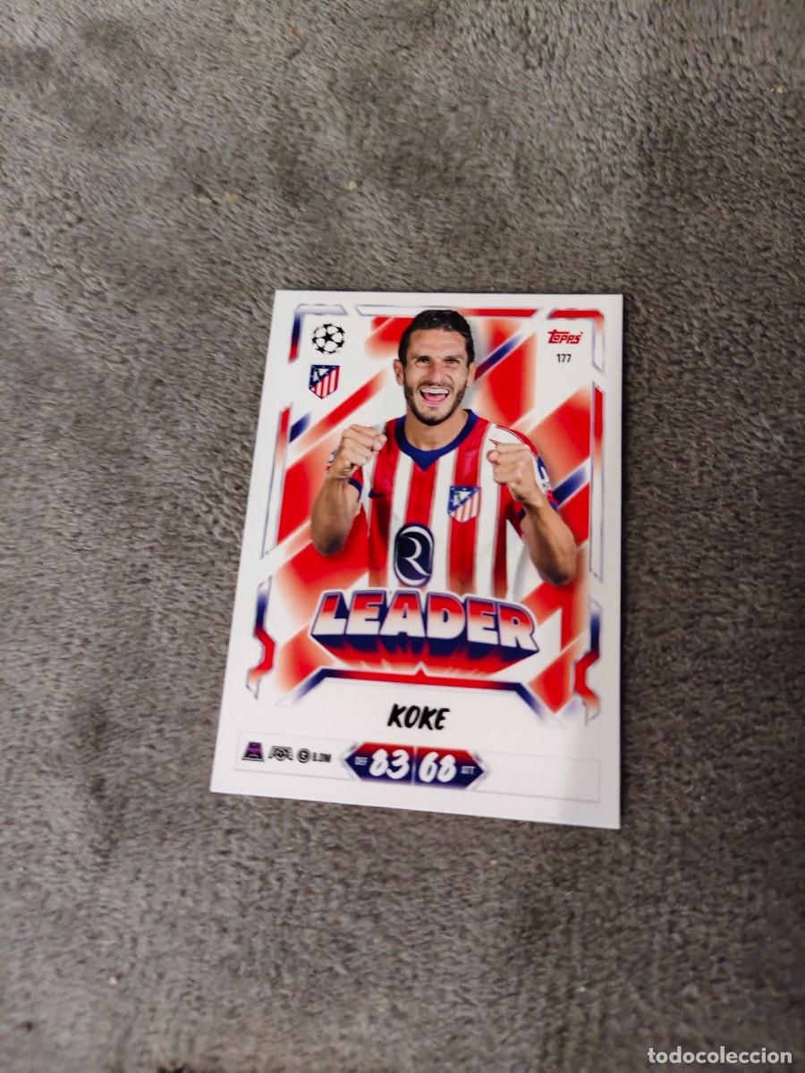 Cromos de f&uacute;tbol: 177 MATCH ATTAX 26/27 KOKE ATL&Eacute;TICO DE MADRID LEADER 2026 2027 TOPPS UCC AAU