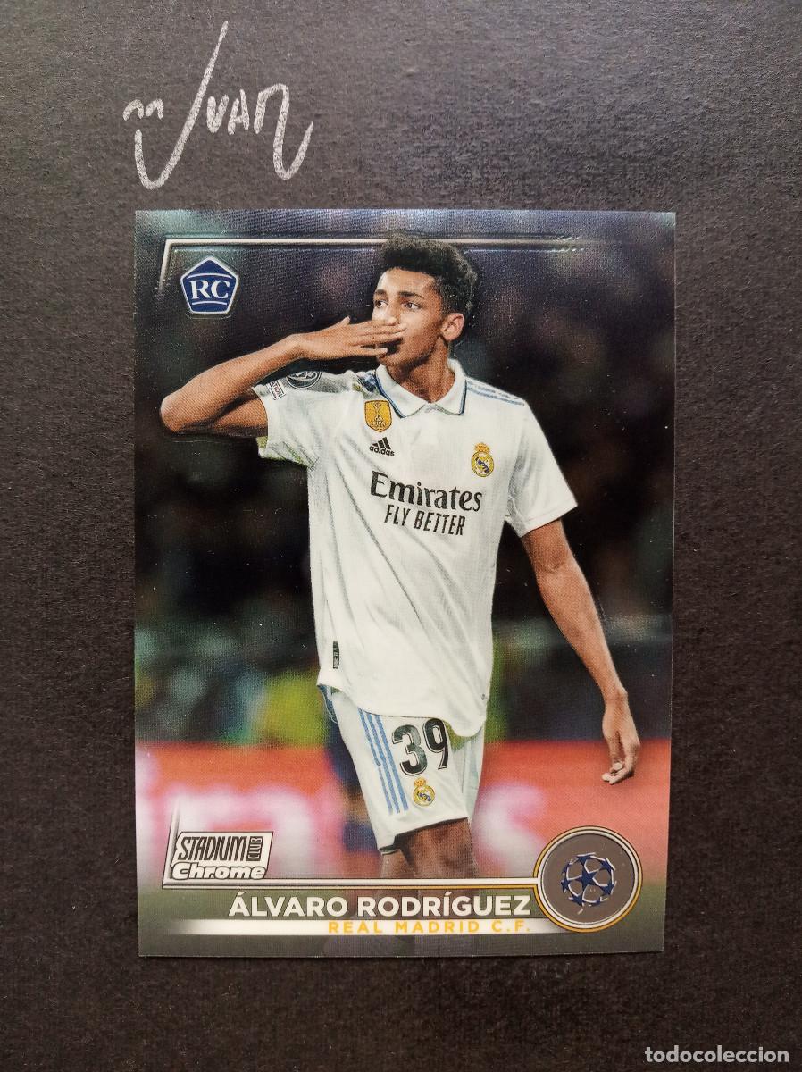 Football Stickers: 90 ROOKIE ALVARO RODRIGUEZ REAL MADRID BOURNEMOUTH 26 27⚽ TOPPS&reg; CHROME STADIUM CLUB 2022 2023 22 23