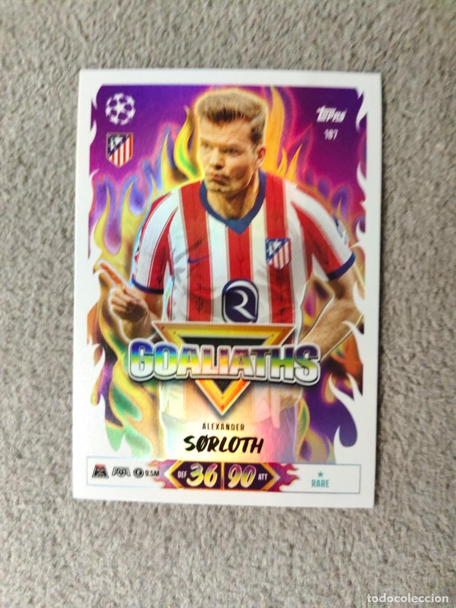 Cromos de f&uacute;tbol: 187 MATCH ATTAX 26/27 ALEXANDER S&Oslash;RLOTH ATL&Eacute;TICO DE MADRID GOALIATHS 2026 2027 TOPPS UCC AAU